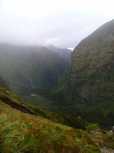 Looking down from half way Up