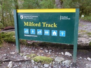 Start of the Milford Track